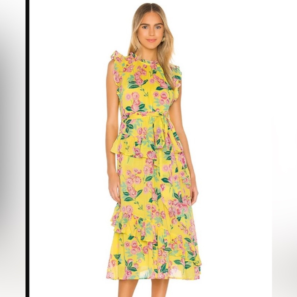 Banjanan Bella yellow midi dress